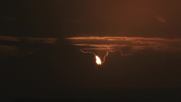 Sonnenaufgang Zeitraffer Über Dem Pazifik Von Der Oregon Küste Bewölkten — Stockvideo