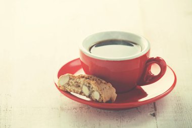 Fincan kahve ve cantucci