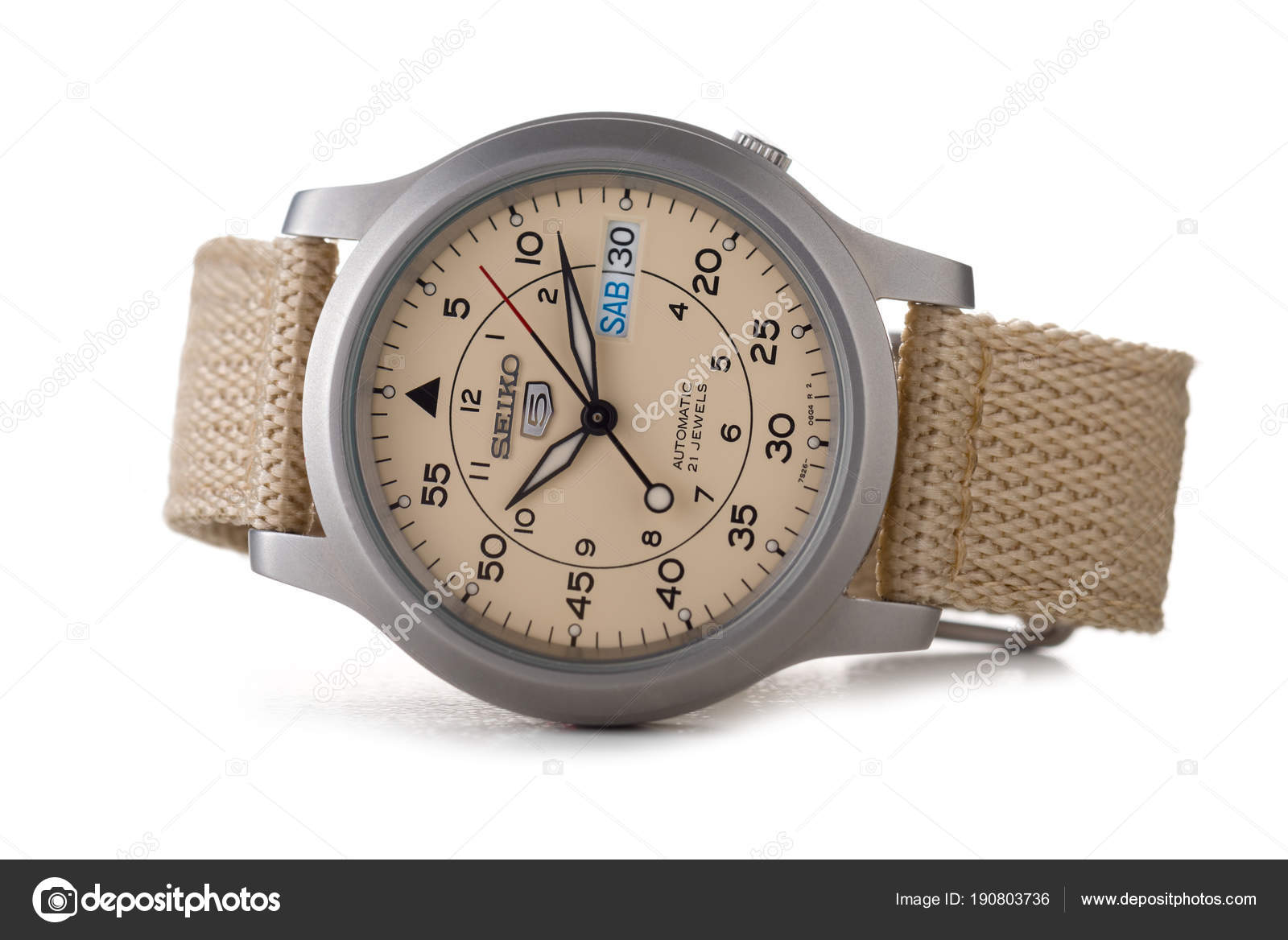 Bologna Italy March 2018 Seiko Beige Military Watch Seiko Japanese – Stock  Editorial Photo © pio3 #190803736