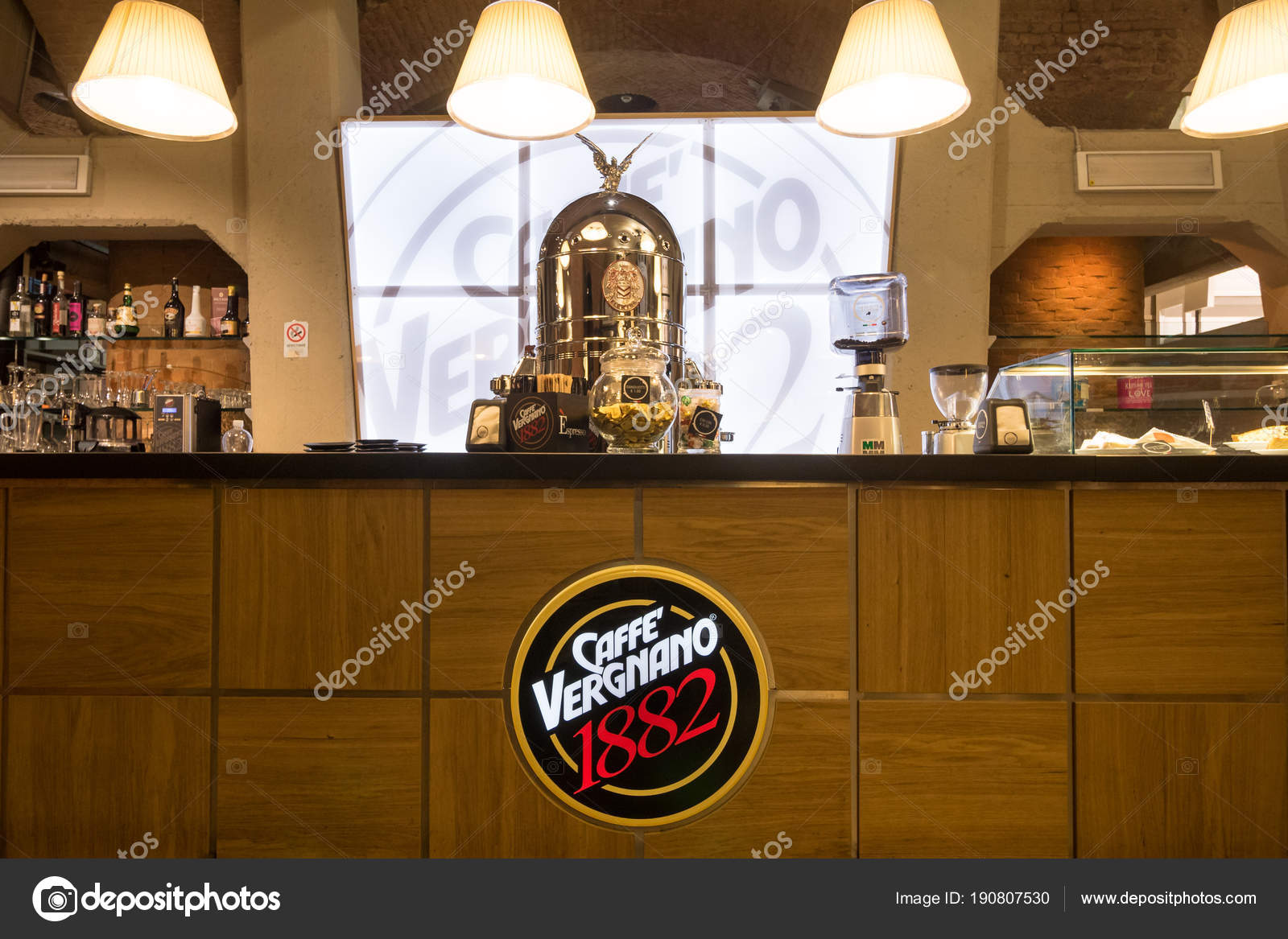 Turin Italy Circa February 2018 Caffe Vergnano Eataly Shop Mole Stock