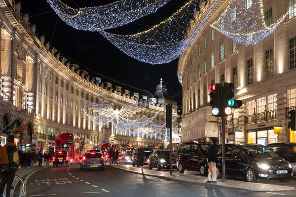 Λονδίνο Ηνωμένο Βασίλειο Circa Ιανουαρίου 2018 Regent Street Στο Χρόνο — Φωτογραφία Αρχείου