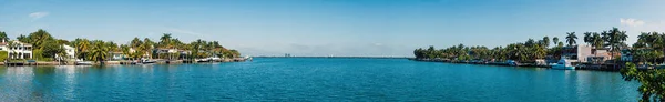 Панорамное Изображение Венецианских Островов Майами Бич Флорида Сша — стоковое фото