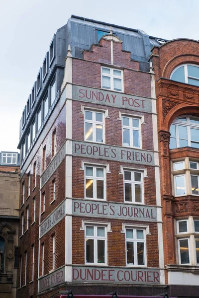 London United Kingdom Circa January 2018 Sunday Post Building — Stock Photo, Image