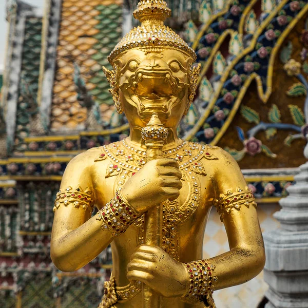 Tradycyjne Złoty Posąg Grand Palace Bangkok Tajlandia — Zdjęcie stockowe