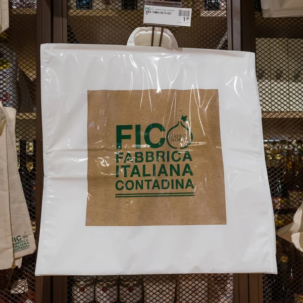 Bologna Italia Circa Diciembre 2017 Fico Eataly World Bag Ubicado — Foto de Stock
