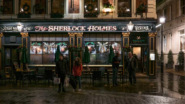 London Januar 2018 Das Traditionelle Äußere Des Sherlock Holmes Pub — Stockfoto