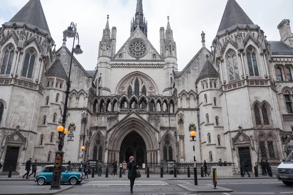 London Storbritannien Circa Januari 2018 Royal Courts Justice Byggnad — Stockfoto
