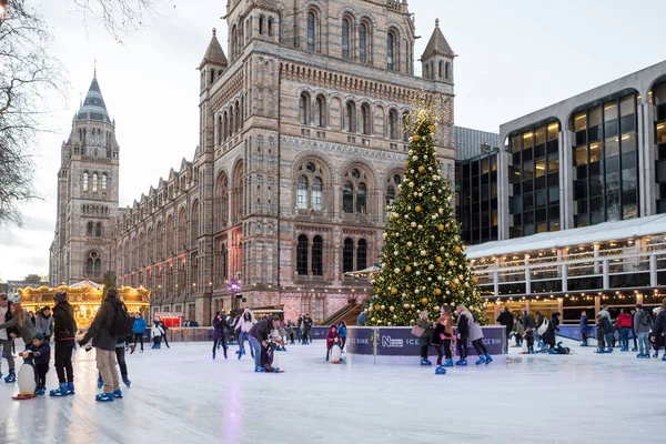 London United Kingdom Circa January 2018 People Having Fun Ice — Stock Photo, Image