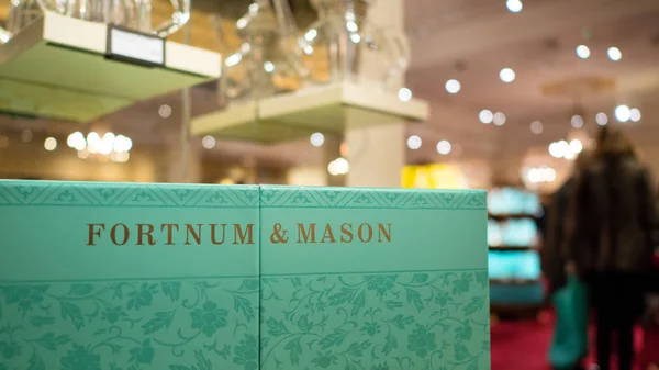 London Januar 2018 Fortnum Mason Box Kaufhaus Piccadilly Fortnum Mason — Stockfoto