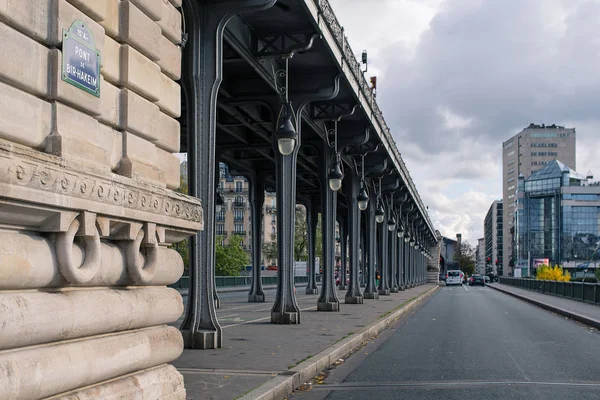 Bir Hakeim Γέφυρα Στο Παρίσι Γαλλία — Φωτογραφία Αρχείου