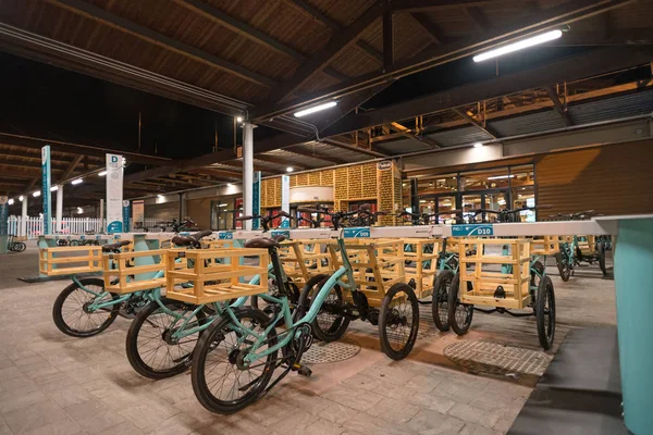 Bologna Italy Circa December 2017 Fico Eataly World Bicycles Located — Stock Photo, Image