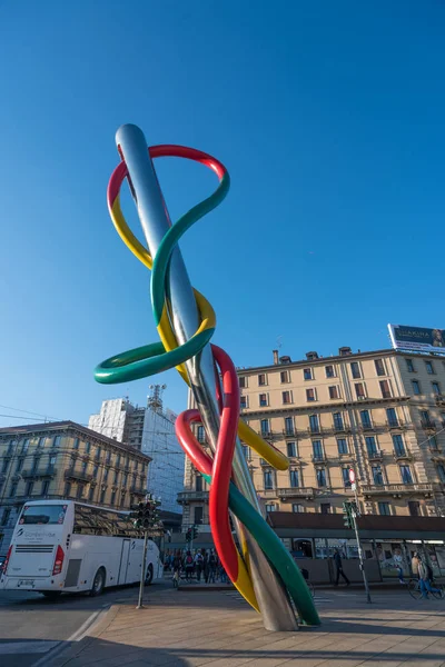 Milan Italy Circa September 2017 Italian Architect Gae Aulenti Needle — стоковое фото