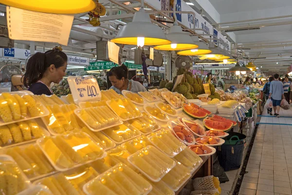 Bangkok Tailandia Noviembre 2015 Vista Interior Del Mercado Tor Kor —  Fotos de Stock