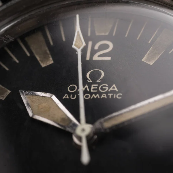 Bologna Italia Octubre 2017 Omega Seamaster 300 Vintage Reloj Buceo —  Fotos de Stock