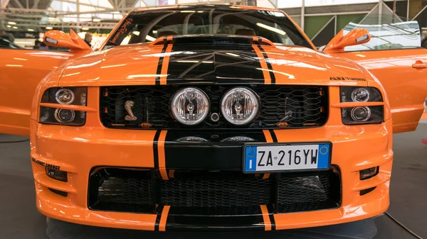 Bologna Italia Circa Diciembre 2017 Ford Mustang Deportivo Salón Del —  Fotos de Stock