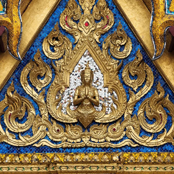 Traditional Golden Statue Grand Palace Bangkok Thailand Stock Image