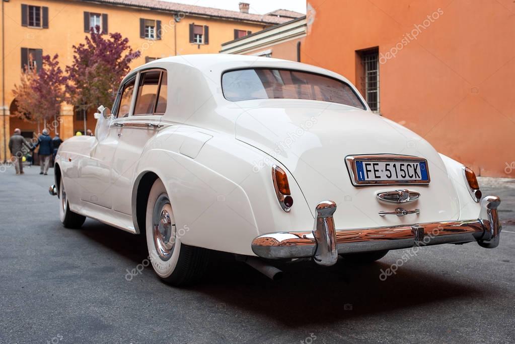 BOLOGNA, ITALY - OCTOBER 15, 2016: Rolls-Royce Phantom V. The Rolls-Royce Phantom V is a large, ultra-exclusive four-door saloon produced by Rolls-Royce Limited from 1959 to 1968.