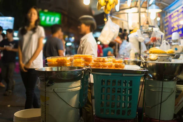 Харчування Докладно Постачальника Khao San Road Знаменитий Низьким Бюджетом Готелів — стокове фото