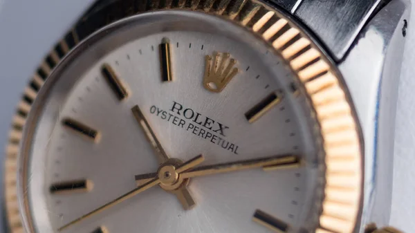 Bologna Italy Марта 2018 Года Часы Rolex Oyster Perpetual Vintage — стоковое фото