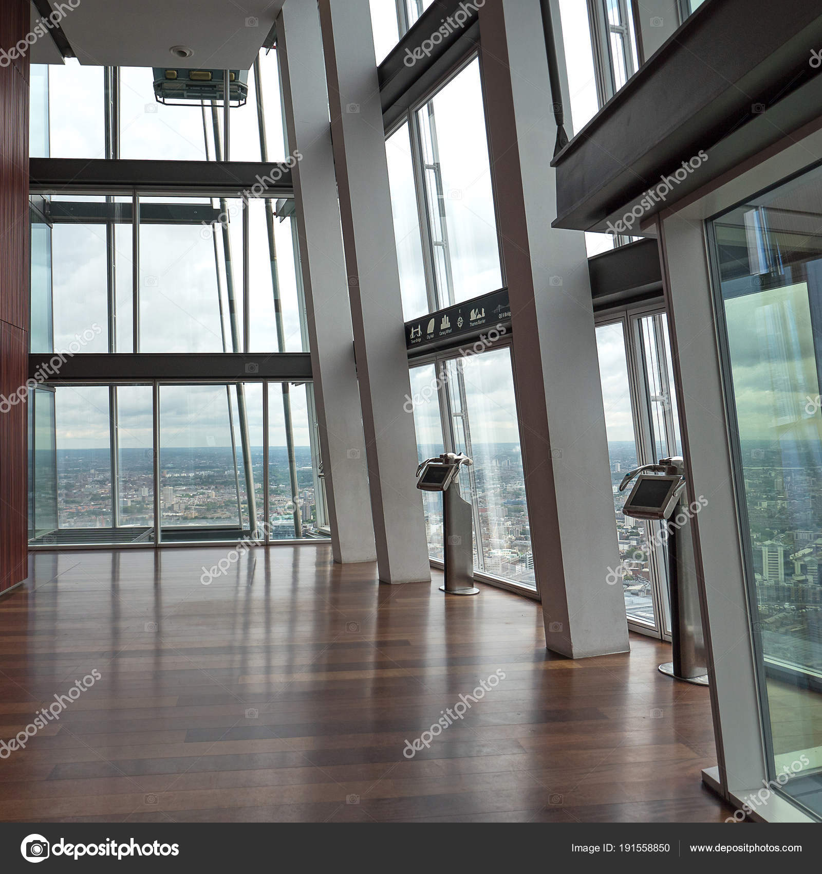 London United Kingdom June 2015 Interior View Shard Building