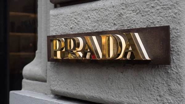 Florenz Italien Januar 2017 Prada Store Herzen Der Stadt Prada — Stockfoto