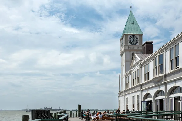 New York City May 2015 Pier Harbor House Located Battery — Stock Photo, Image