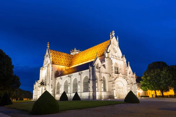 Monastero Reale Brou Crepuscolo Bourg Bresse Francia — Foto Stock