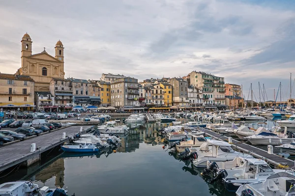 Bastia Frankrike Juli 2016 Gammal Utsikt Över Hamnen Dagtid — Stockfoto