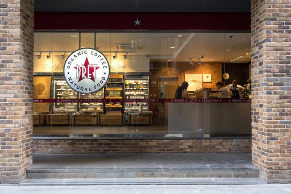 London Juni 2015 Pret Manger Restaurant Pret Manger Een Britse — Stockfoto