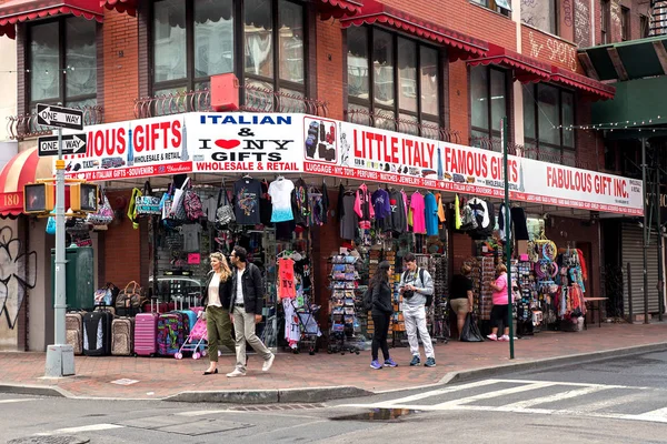 New York City Maja 2015 Little Italy Ulicy Dolnym Manhattanie — Zdjęcie stockowe