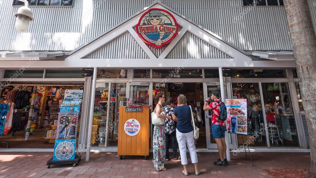 MIAMI BEACH, EE.UU. 18 DE MARZO DE 2016 Bubba Gump restaurante. The