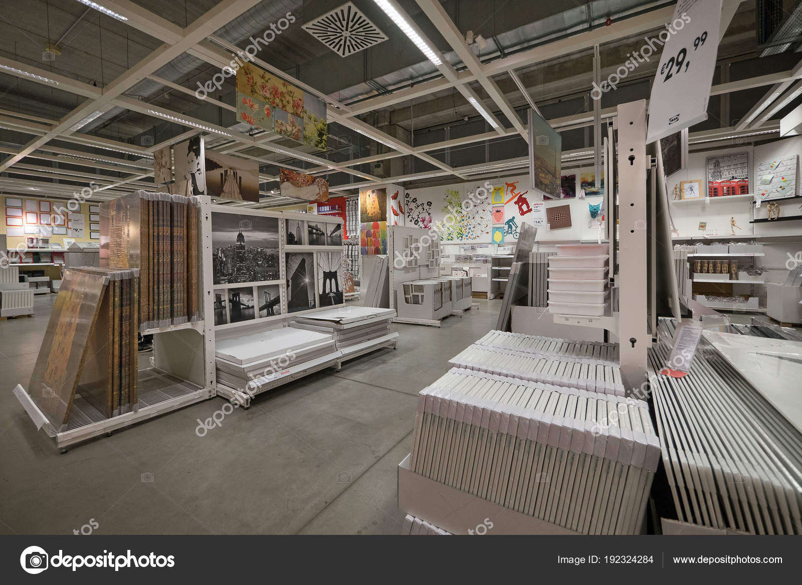 Bologna Italy April 2016 Interior View Ikea Store Ikea World Stock