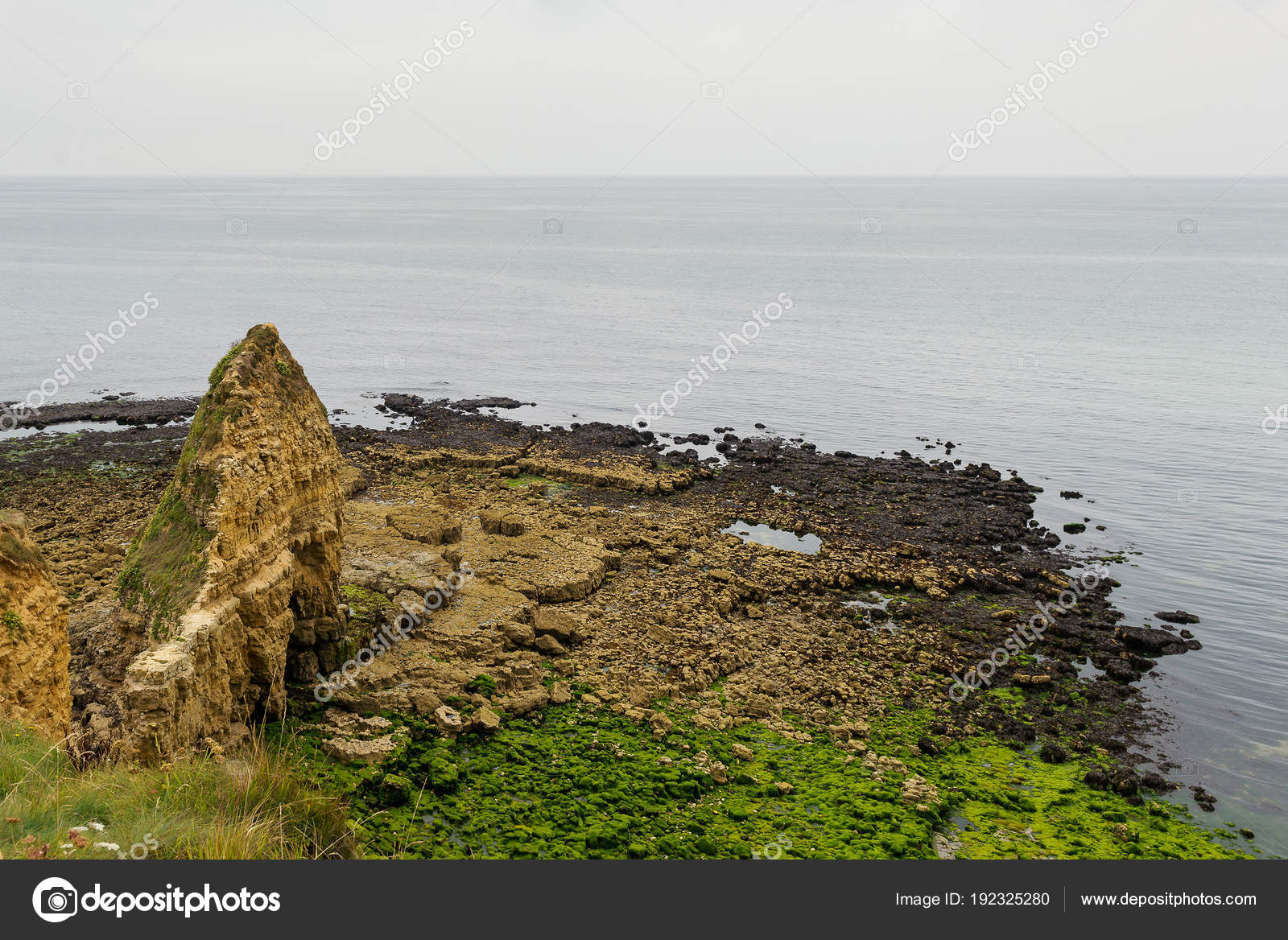 Omaha Beach Rainy Day Omaha Beach Located Coast Normandy