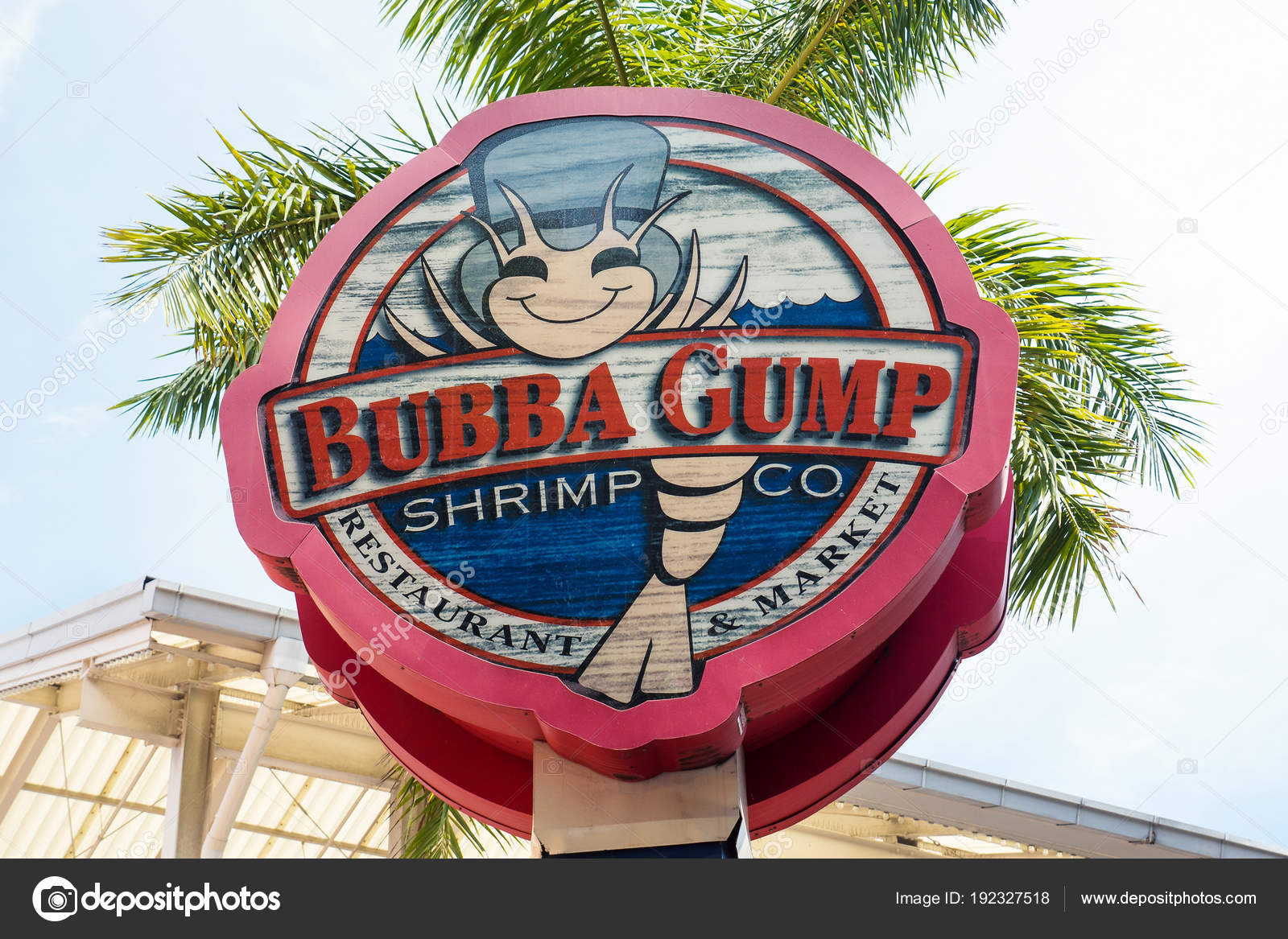 Miami Beach Usa March 2016 Bubba Gump Dign Restaurant Bubba Stock