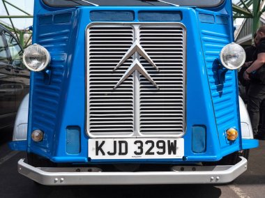 Londra - 18 Haziran 2015: Ayrıntı Citroen H Van, bir kamyonet (veya teslim van) 1947 ve 1981 arasında Fransız otomobil üreticisi Citroen tarafından üretilen.
