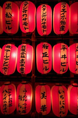 Kırmızı Fener arka plan. Tokyo, Japonya. 