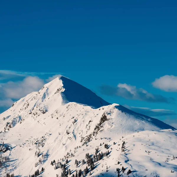 Панорамный Горный Снежный Пейзаж Перевал Джио Димитес Италия — стоковое фото