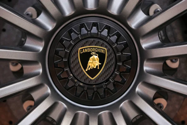 Μπολόνια Ιταλία Circa Δεκεμβρίου 2017 Εσωτερικη Lamborghini Τροχού — Φωτογραφία Αρχείου
