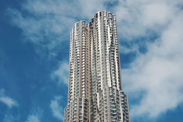 纽约市 2015年5月20日 云杉街摩天大楼 比克曼塔 265米的建筑是世界第十二高的住宅大楼 这是弗兰克 盖瑞设计的 — 图库照片