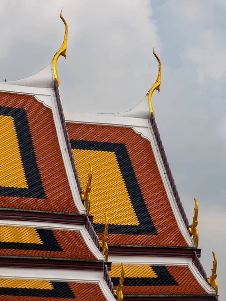 Tradycyjnej Tajskiej Architektury Grand Palace Bangkok Tajlandia — Zdjęcie stockowe