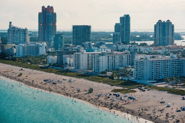 Panoramatický Pohled South Beach Slunečný Den South Beach Také Známý — Stock fotografie
