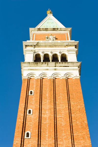 San Marco Náměstí Campanile Benátky Itálie — Stock fotografie