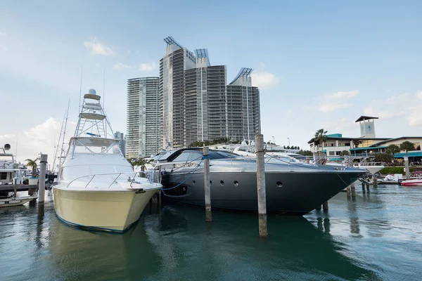 Miami Beach Usa March 2016 Miami Beach Marina Buildings Background — Stock Photo, Image