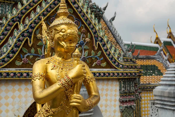 Tradycyjne Złoty Posąg Grand Palace Bangkok Tajlandia — Zdjęcie stockowe