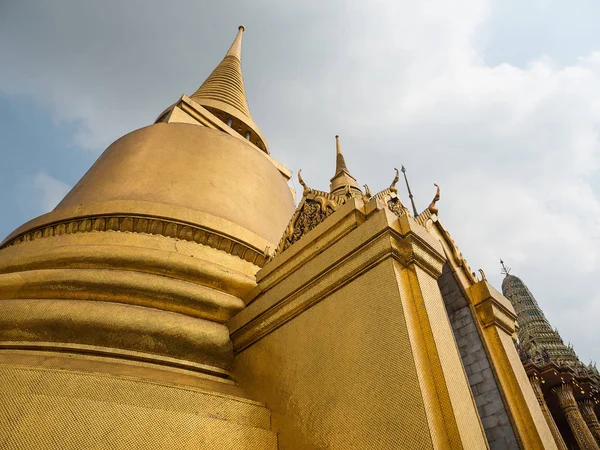 Tradycyjny Tajski Świątyni Architektury Grand Palace Bangkok Tajlandia — Zdjęcie stockowe