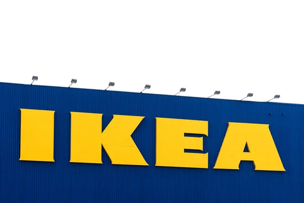 Padova Włochy Lipca 2015 Ikea Szyld Ikea Jest Największym Świecie — Zdjęcie stockowe