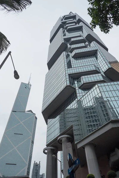 Hong Kong Chiny Listopada 2015 Lippo Centrum Budynki Zostały Zaprojektowane — Zdjęcie stockowe