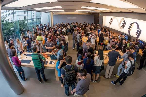 Hong Kong Cina Novembre 2015 Apple Store Nel Distretto Centrale — Foto Stock