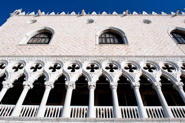 Diseño Arquitectónico Medieval Del Palacio Ducal Patrimonio Mundial Unesco Venecia — Foto de Stock