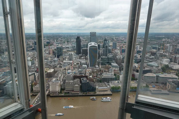 London Storbritannien Juni 2015 Skyline Från Panoramautsikt Synvinkel Shard Byggnad — Stockfoto